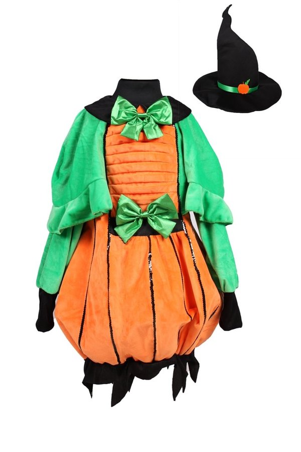 Pumpkin beauty, lustiges Kürbis-Kinder-Kleid, Größe 98/104